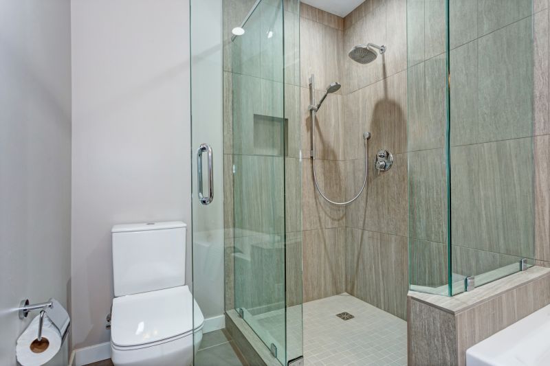Contemporary Bathroom with Shower